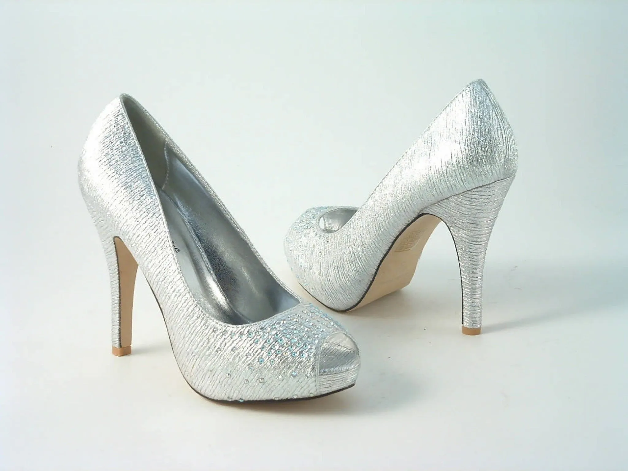 Glitz Shoes Sabatiné Sparkle Peep-toe Shoes