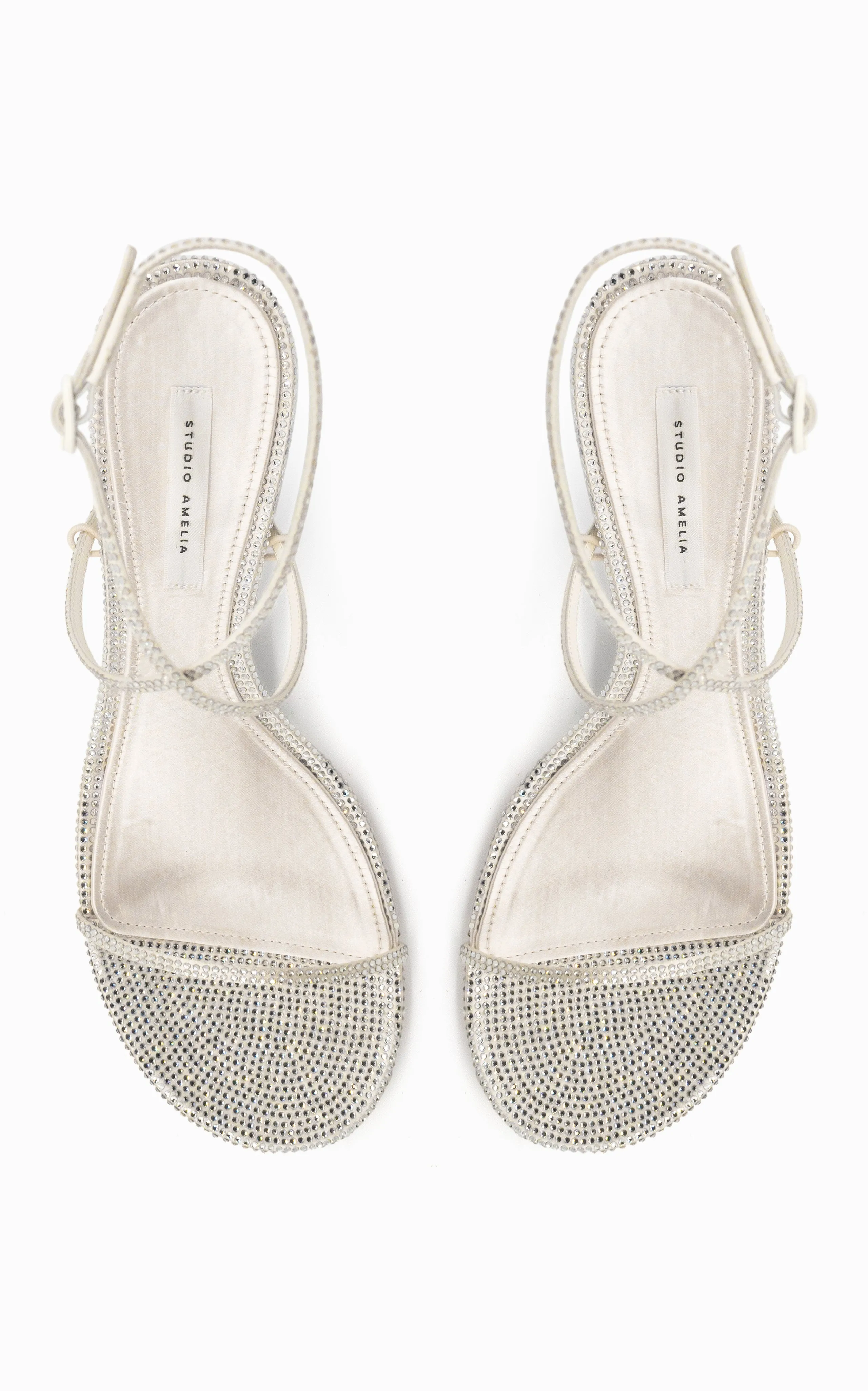 Halter 90 Wedge | White Diamante