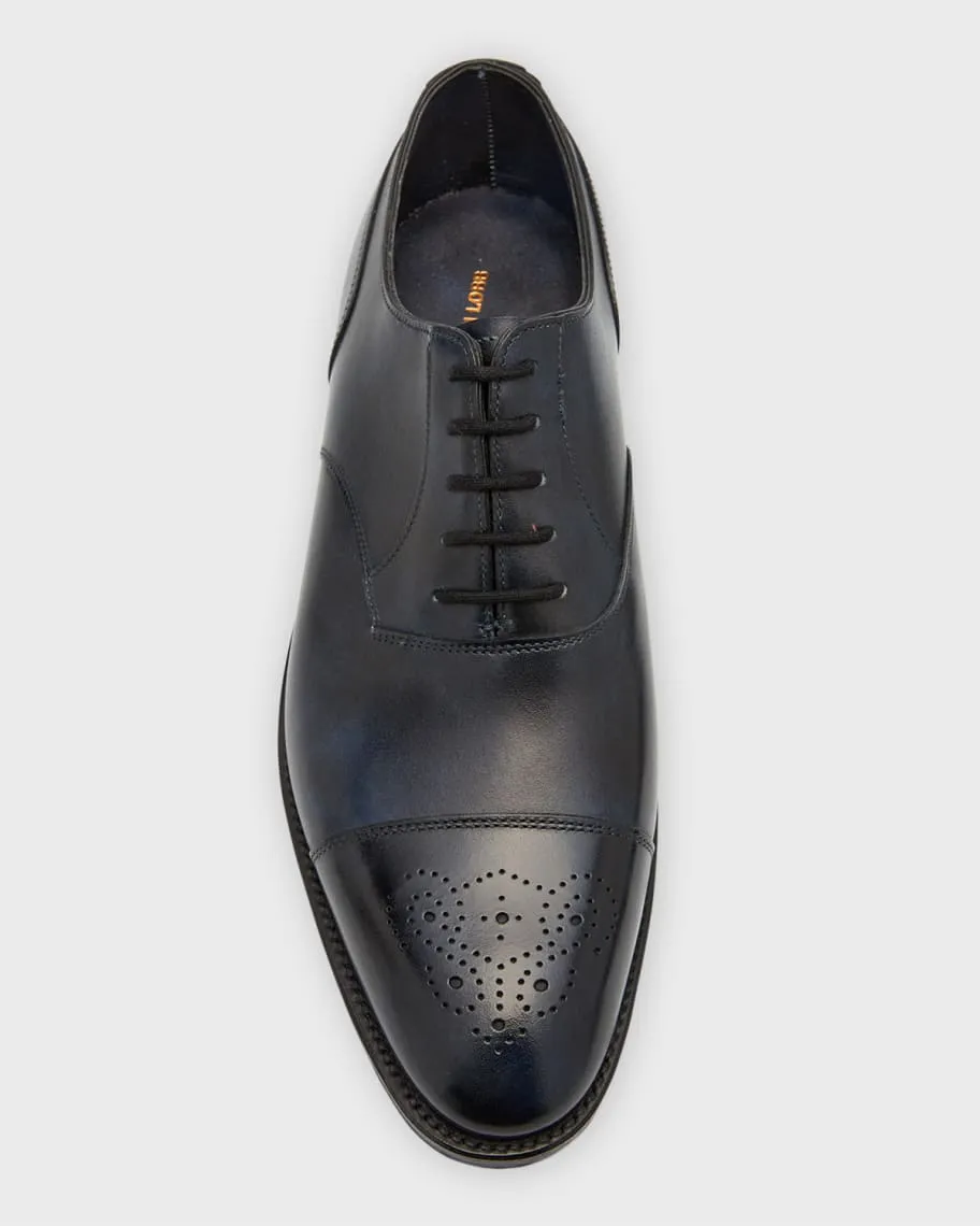 Hartland Cap Toe Brogue John Lobb Men's Leather Oxford Shoes