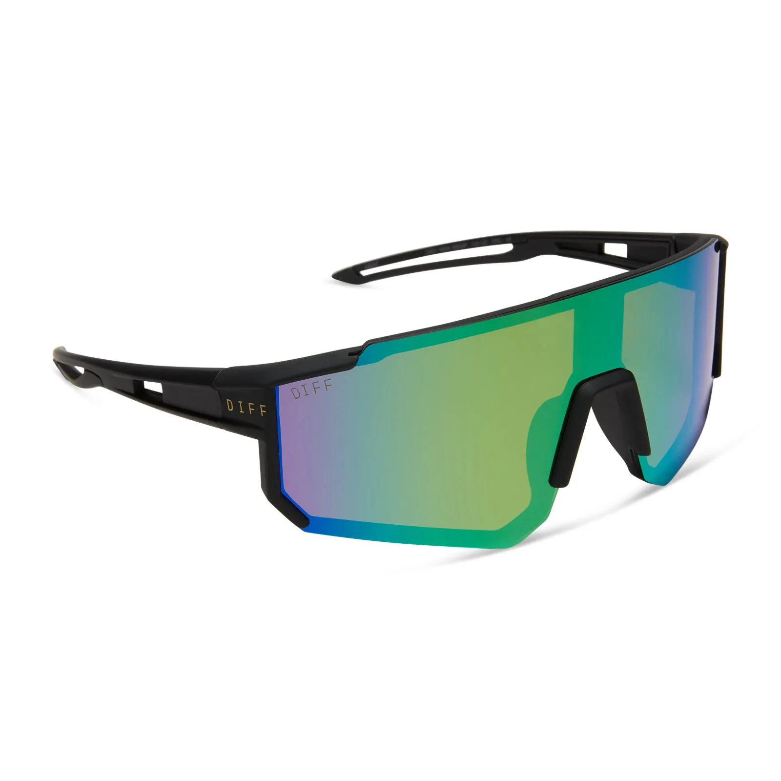 HEAT - MATTE BLACK   GREEN MIRROR   POLARIZED SUNGLASSES