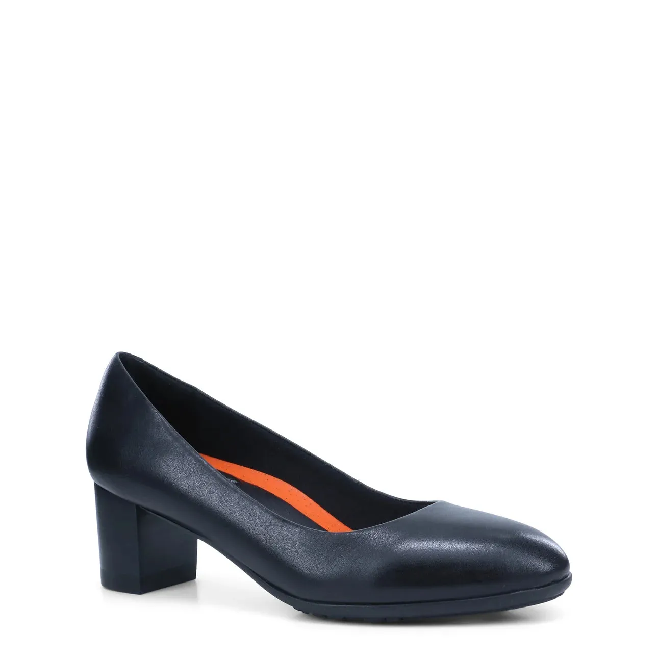 HUSH PUPPIES WOMENS THE BLOCK HEEL - BLACK