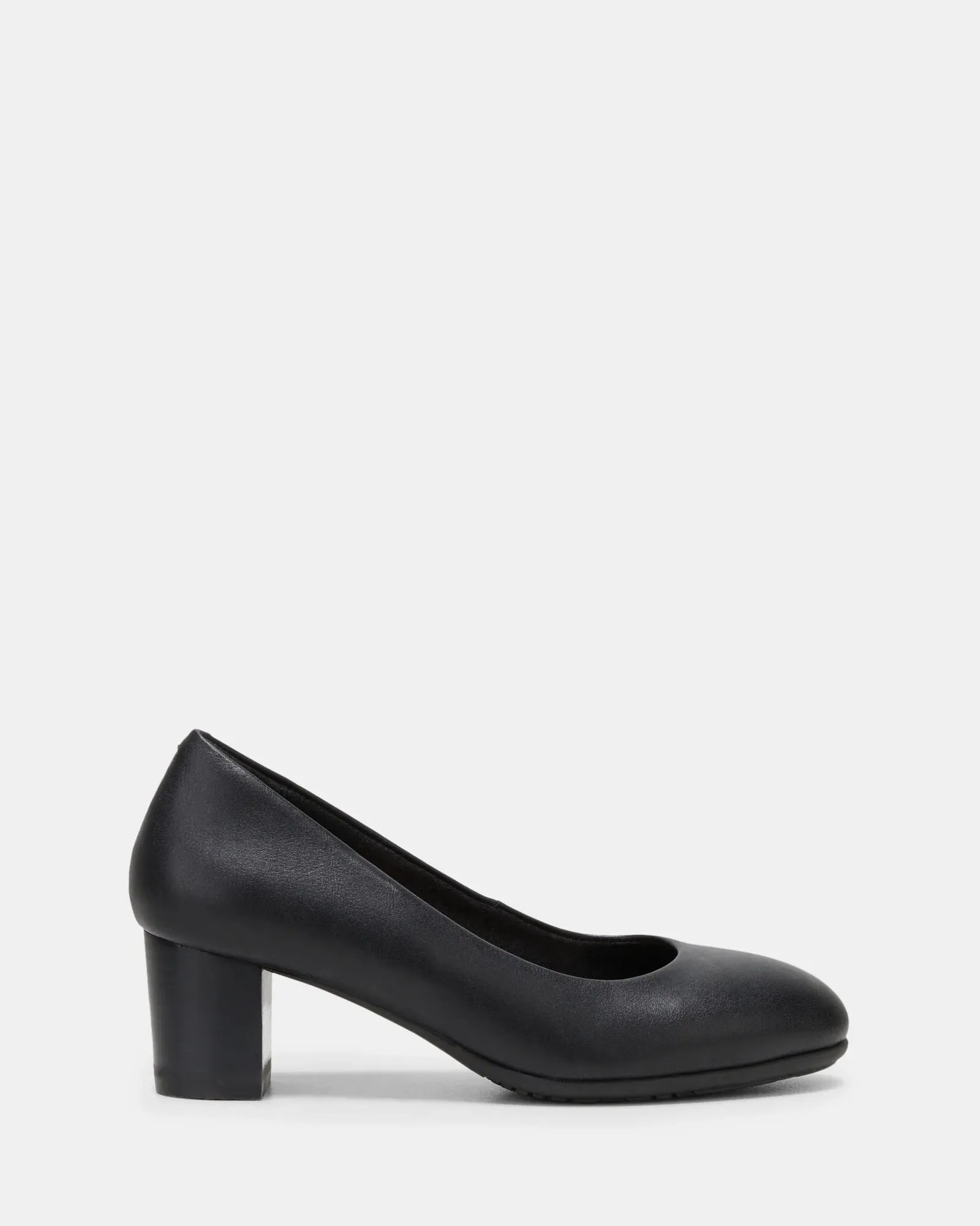 HUSH PUPPIES WOMENS THE BLOCK HEEL - BLACK