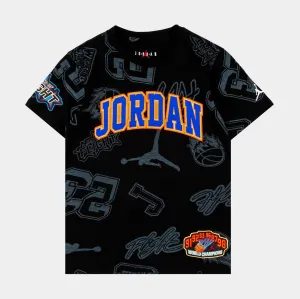 JDN Patch Pack Jersey Grade School Short Sleeve Shirt (Black)