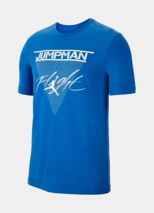 Jumpman Flight Mens Crew T-Shirt (Blue)