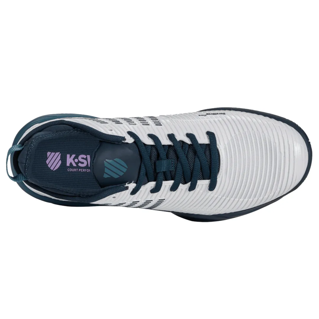 K Swiss Hypercourt Supreme Mens Tennis Shoes - White/Pond/Colonial Blue