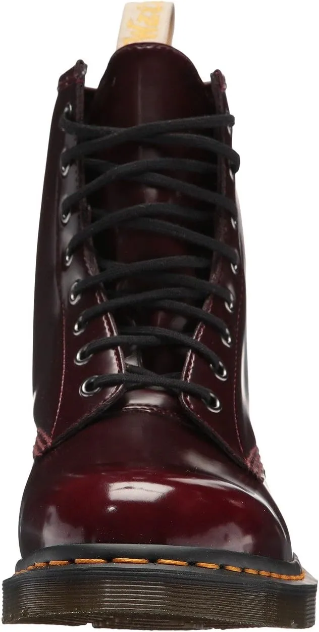 Lace-up boots 1460 Vegan 8-Eye Boot Dr. Martens, Cherry Red Cambridge Brush