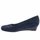 Lauren Navy Suede Wedge Suede Dress Shoes