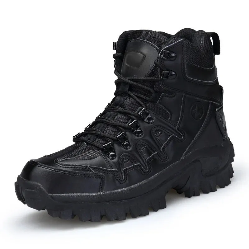 Men Outdoor Waterproof Non-Slip Hiking Boots Combat Boots