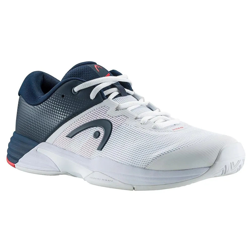 Men's Revolt Evo 2.0 Tennis Shoes White and Dark Blue