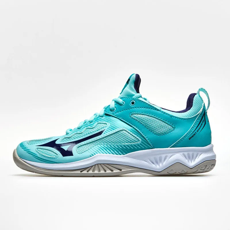 Mizuno Ghost Shadow Netball Trainers Astral blue turquoise 4-8uk sizes