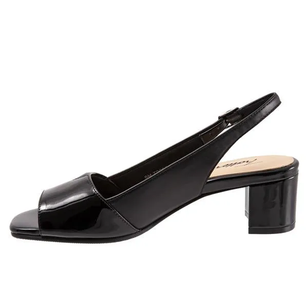 Monique Sling-backs Black Peep Toe Sandal