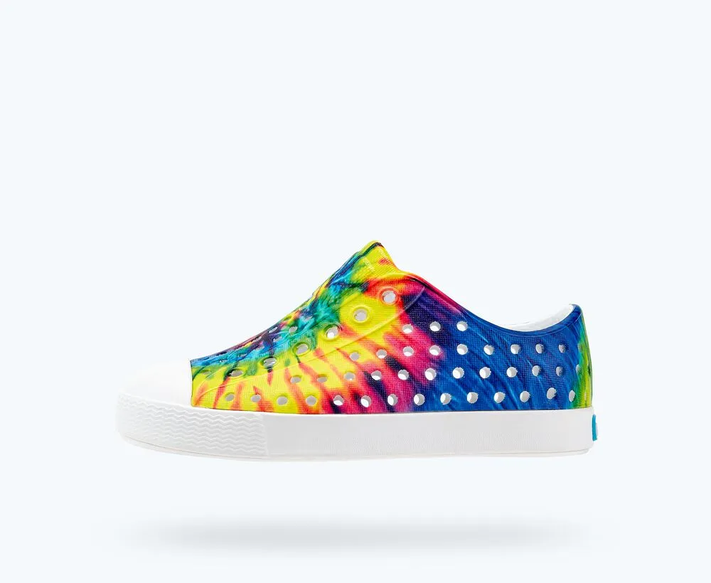 Native Shoes Jefferson - Shell White / Neon Multi Tie Dye