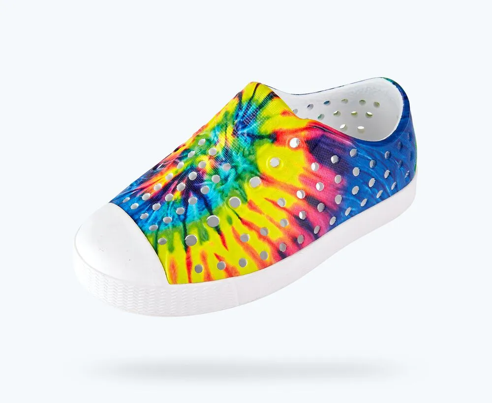 Native Shoes Jefferson - Shell White / Neon Multi Tie Dye