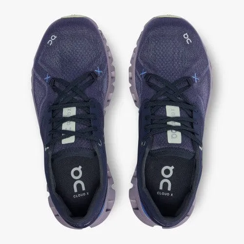 On Cloud Women's Cloud X3 Running Shoes- Midnight/Heron