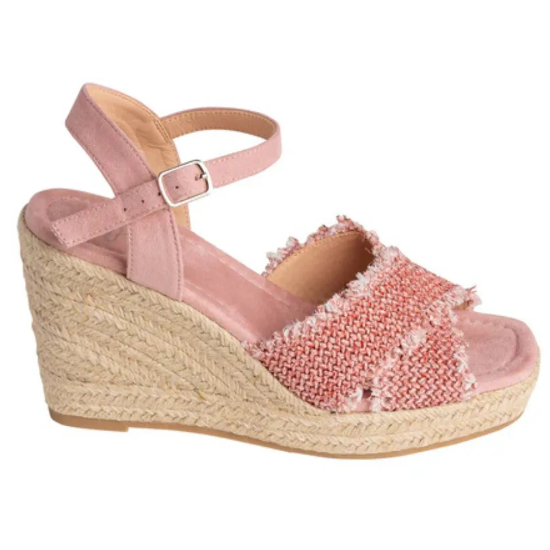 Online Exclusive | Elinor Wedge with Ankle Strap in Pink