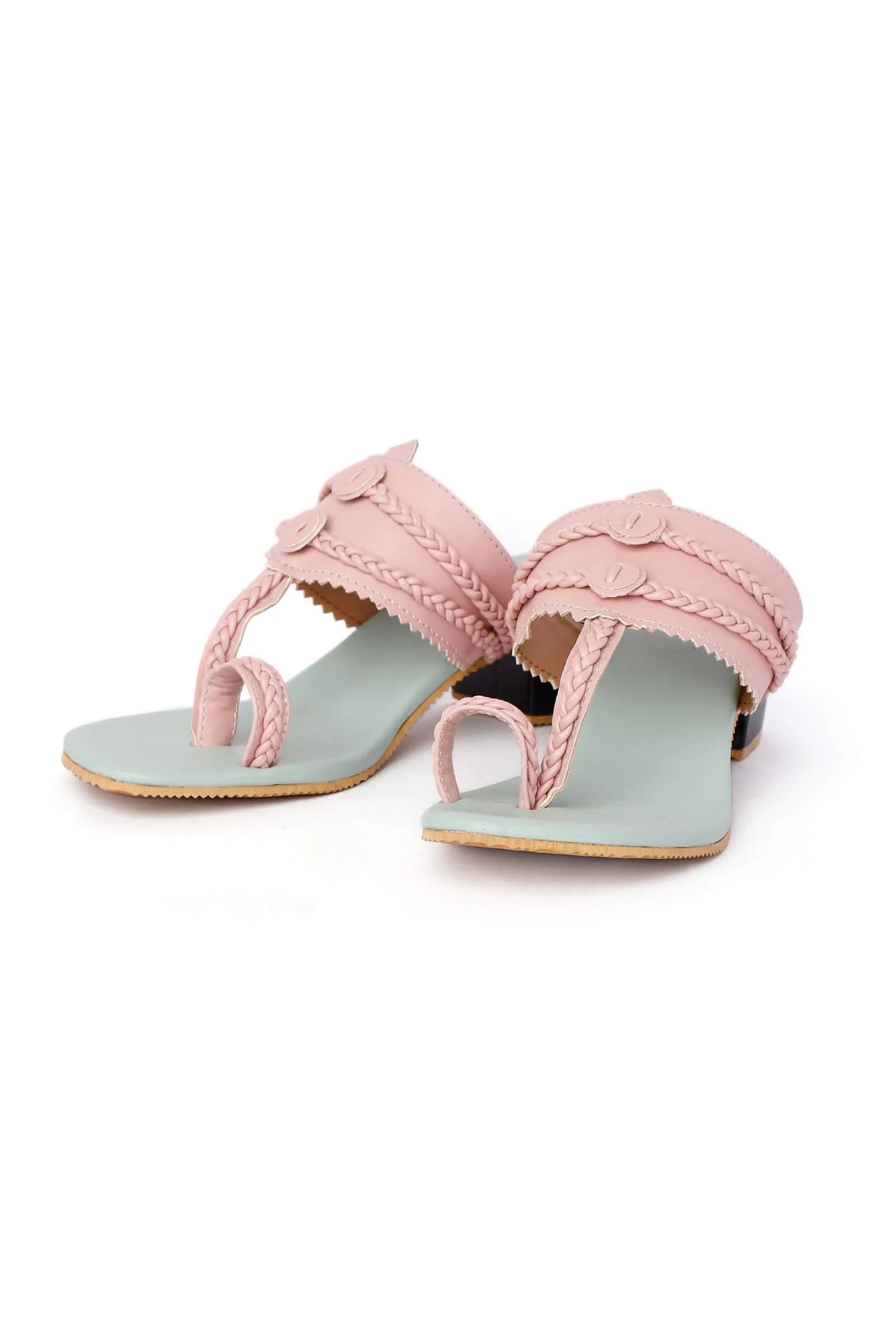 Pastel Pink and Blue Cruelty Free Heels