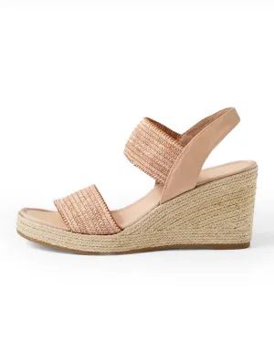 PIVEY Wedges Coffee/Natural Rope