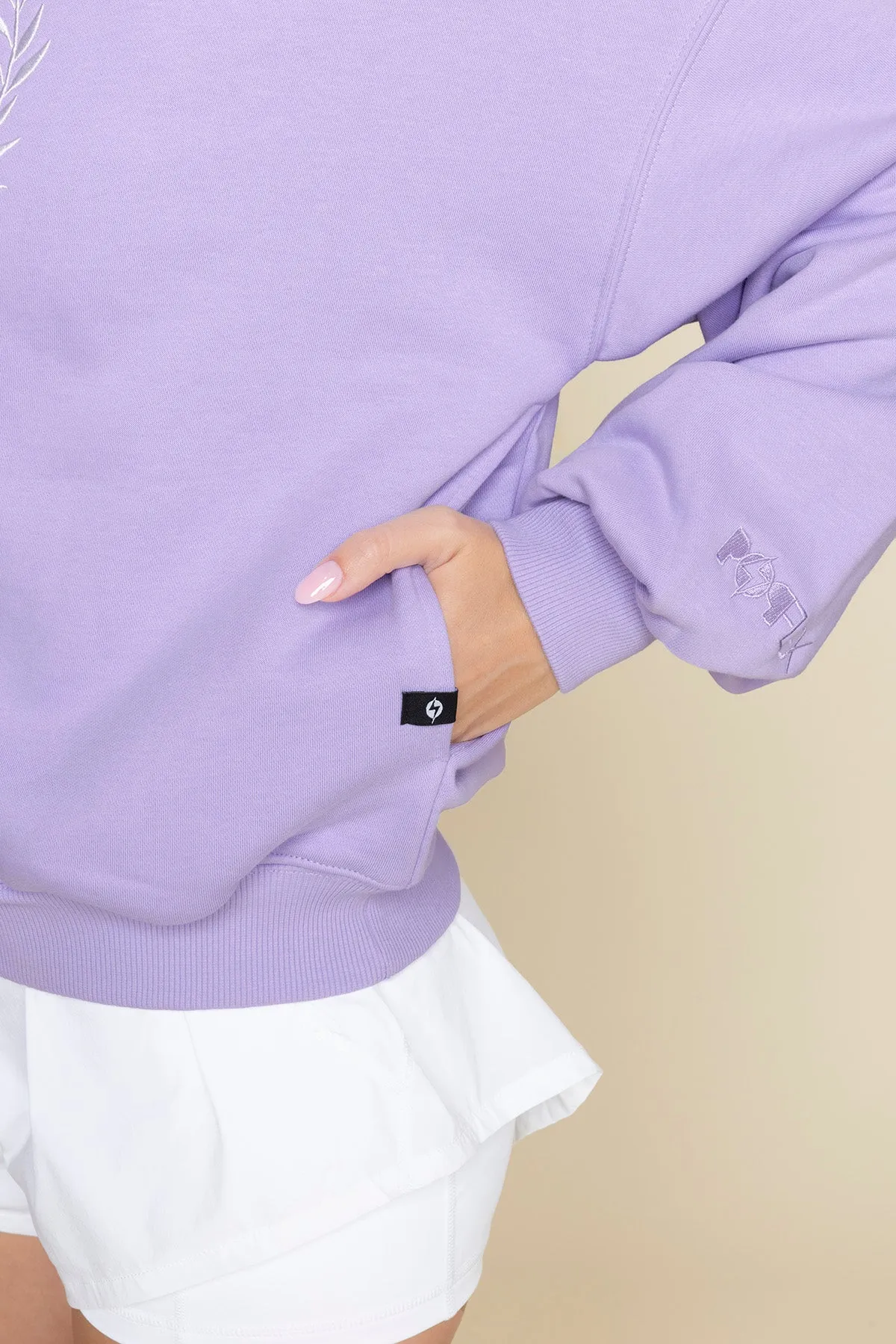 POPFLEX® Active Club Cloud Crewneck Sweater - Digital Lavender