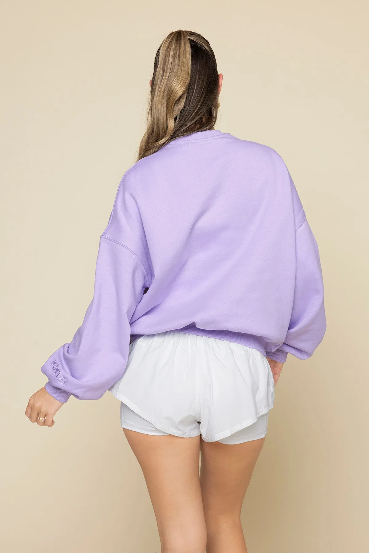 POPFLEX® Active Club Cloud Crewneck Sweater - Digital Lavender