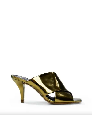 Rehnya Mule Sandal - Olive Metallic