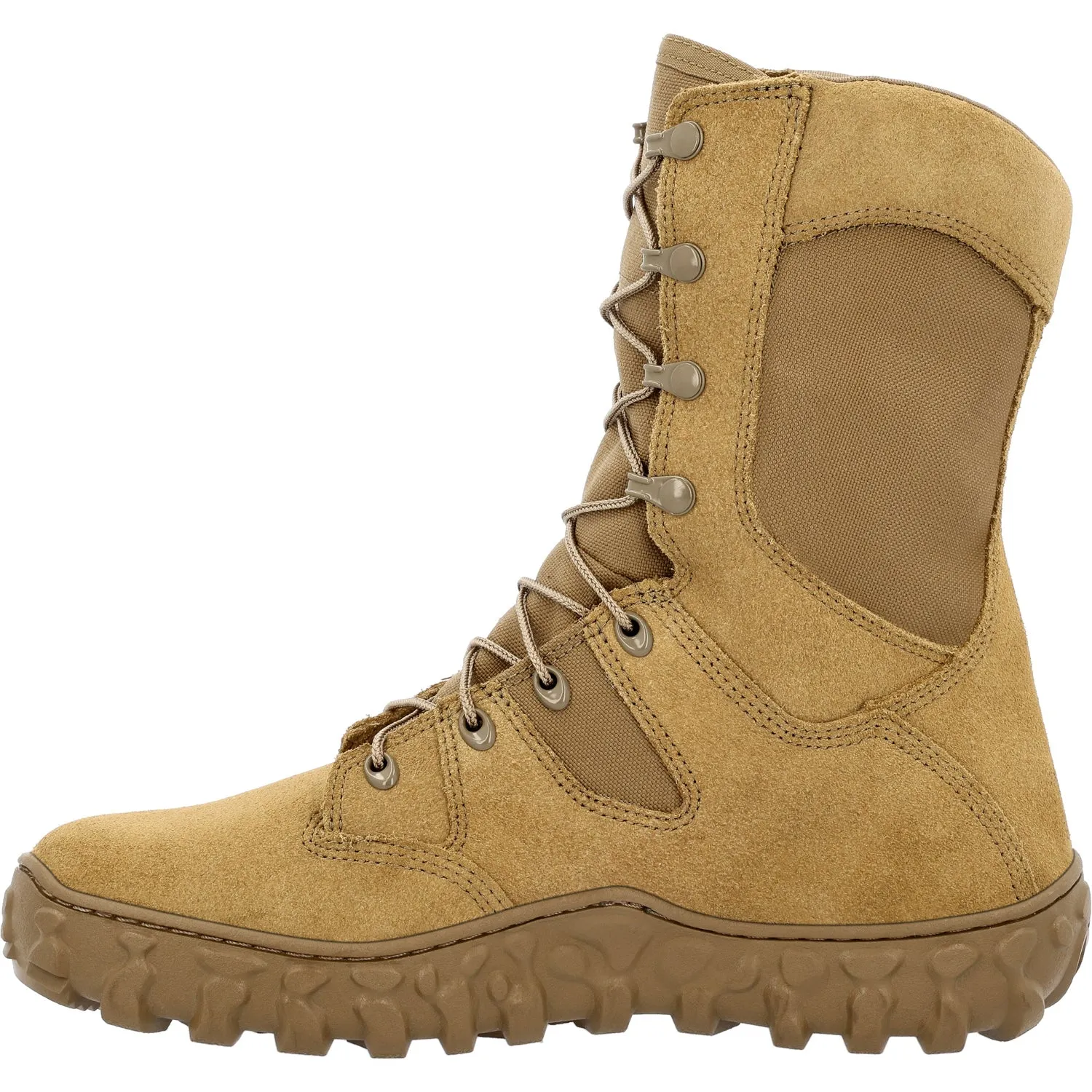 Rocky Mens S2V Predator Coyote Brown Leather Military Boots