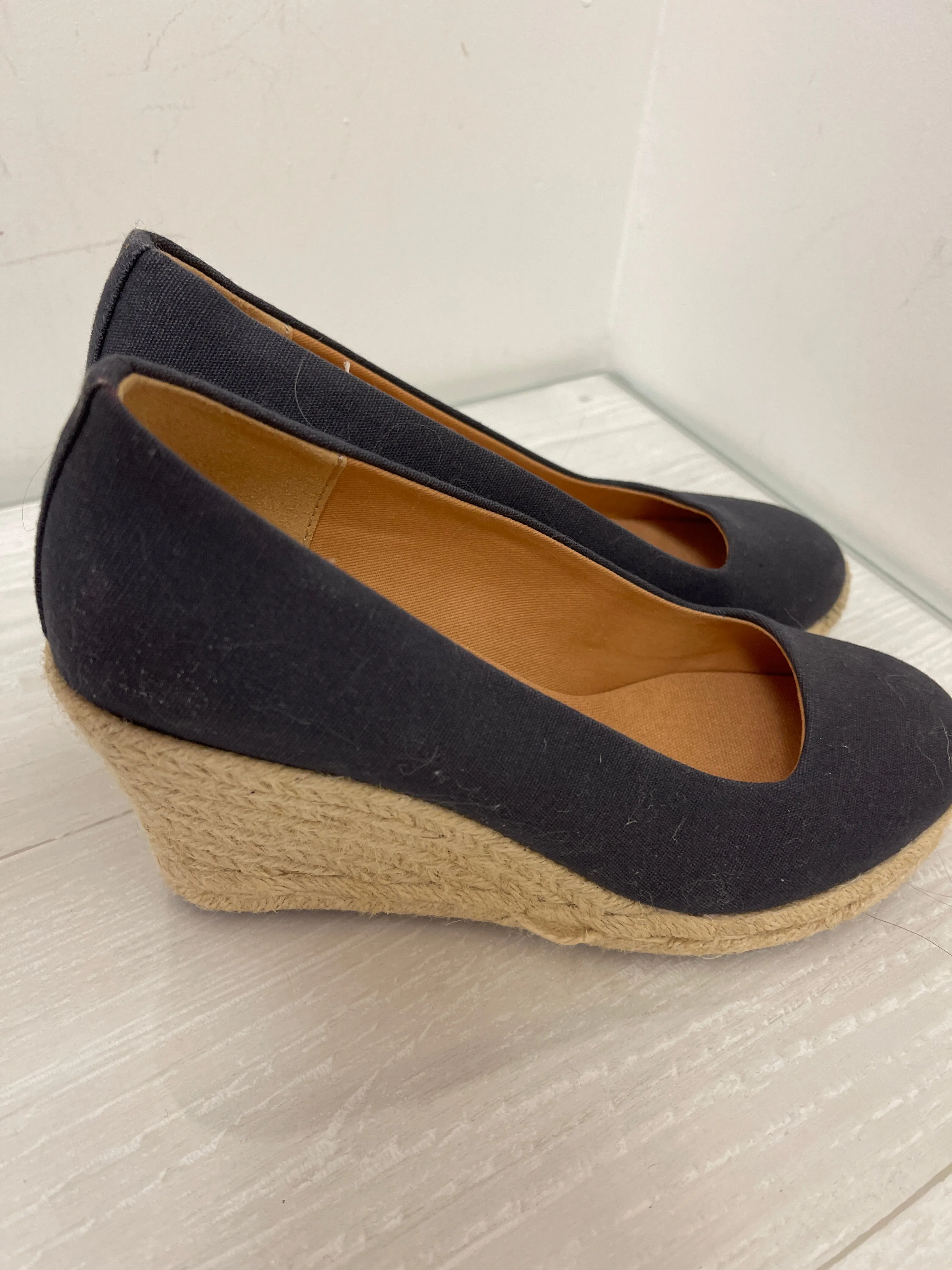 Shoes Heels Wedge By J. Crew In Navy, Size: 5.5