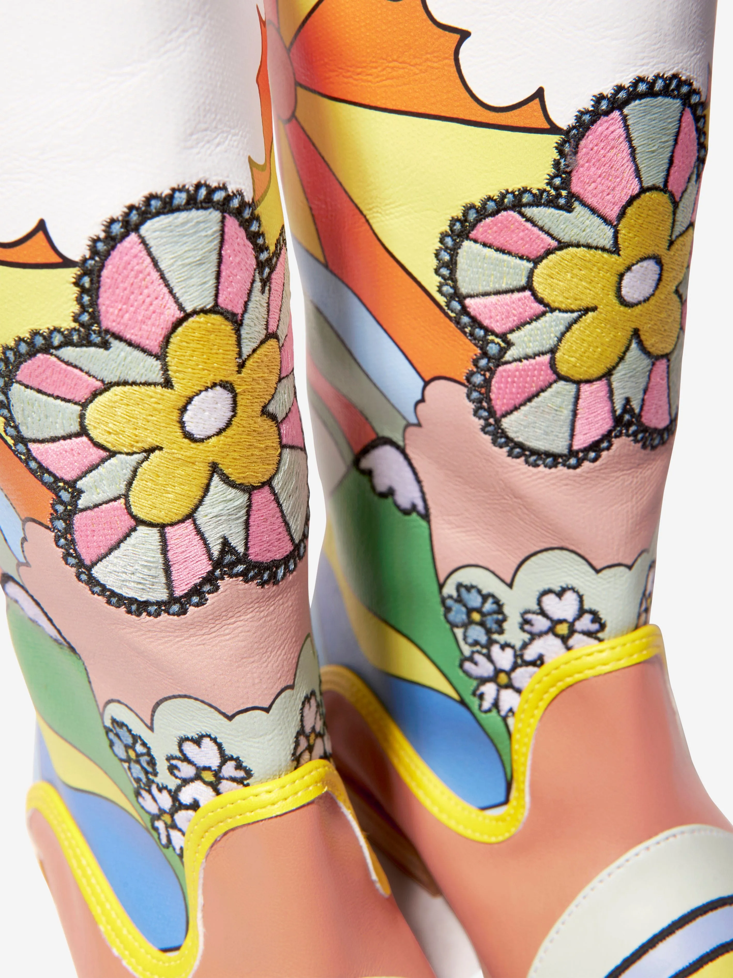 Stella McCartney Girls Cowboy Boots in Multicolour