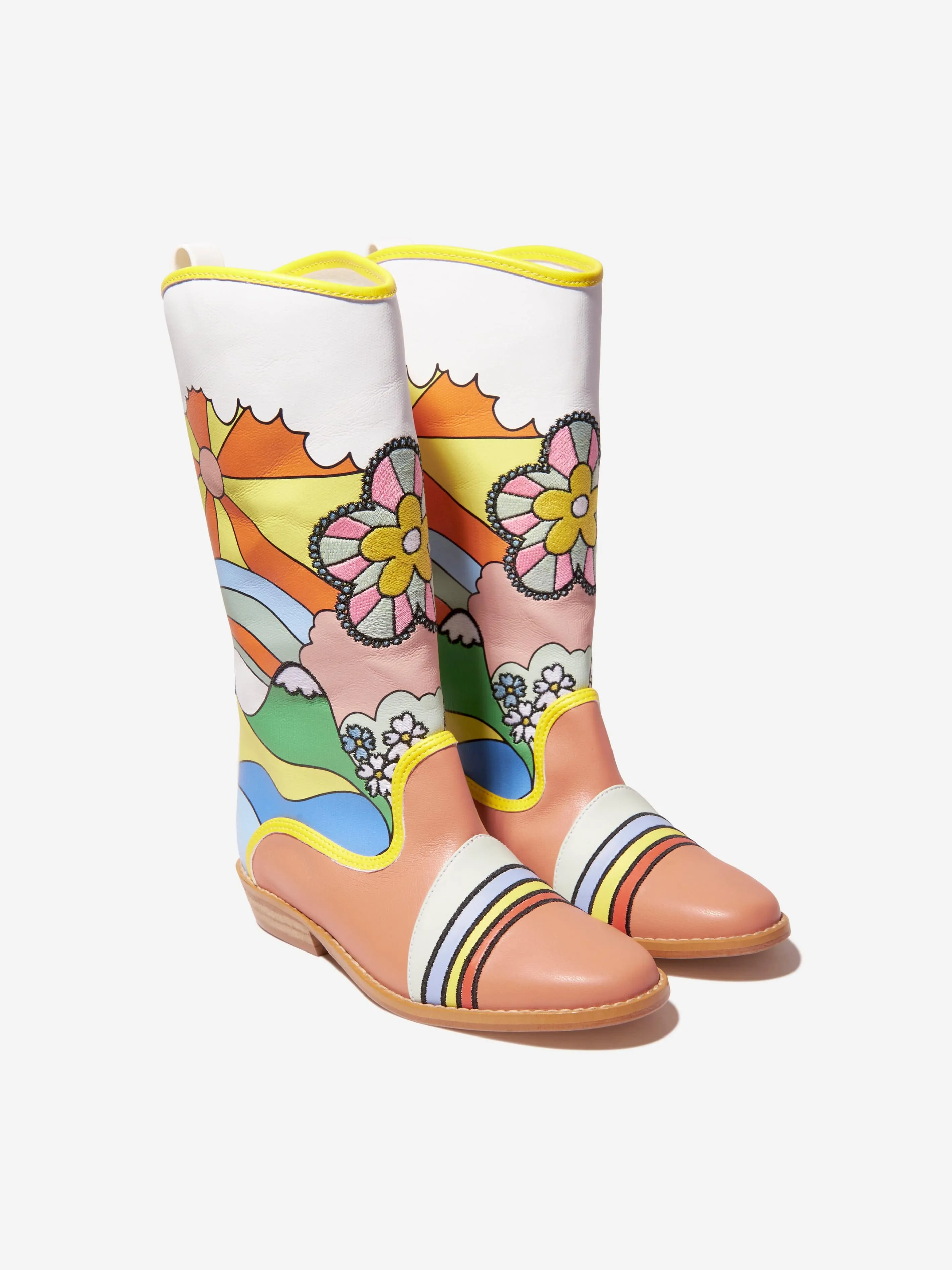 Stella McCartney Girls Cowboy Boots in Multicolour