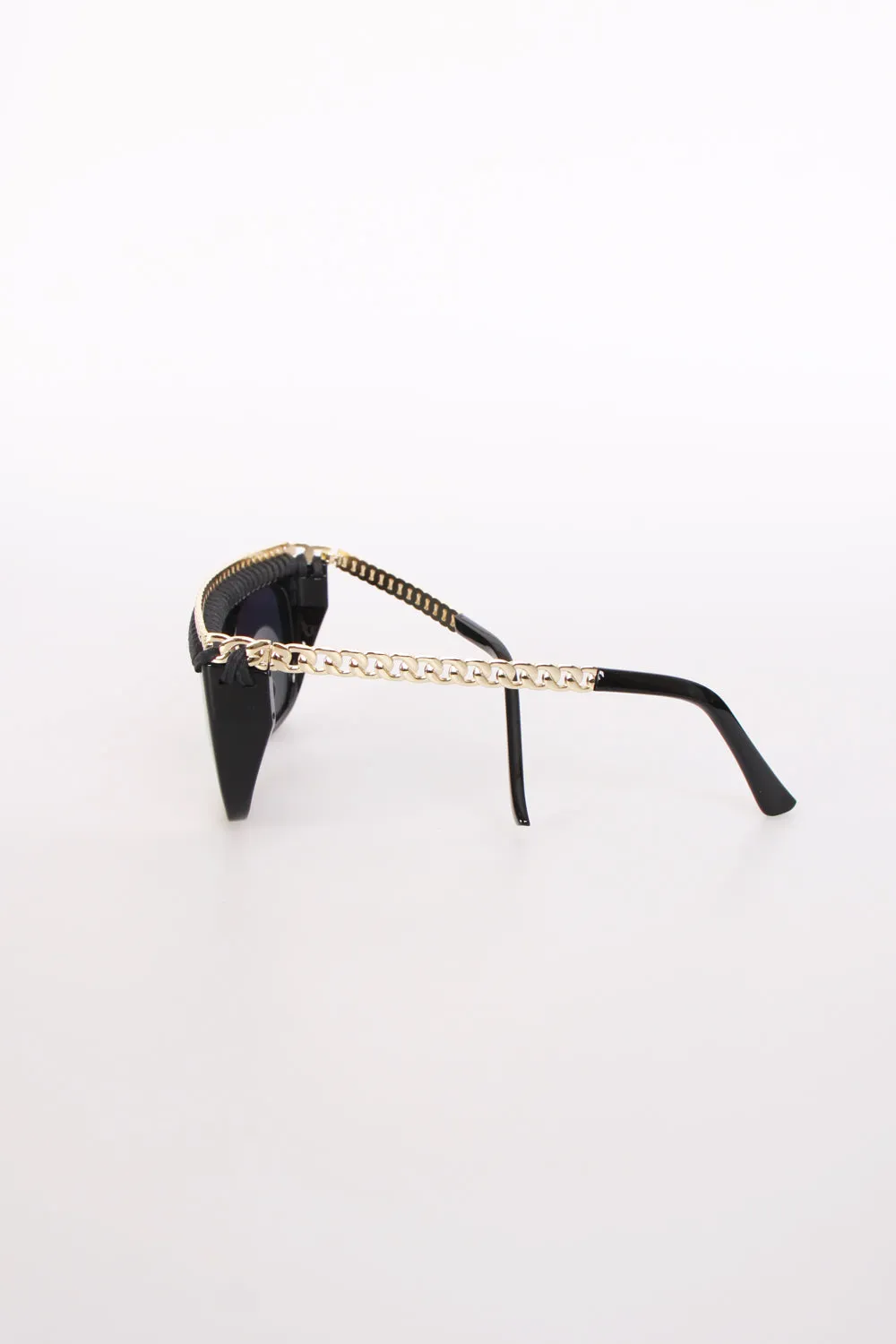 Stitch eyebrow square sunglasses