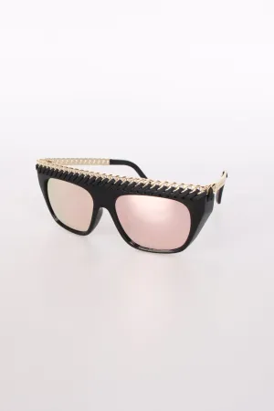 Stitch eyebrow square sunglasses