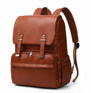 Stylish and Waterproof Leather Diaper Bag