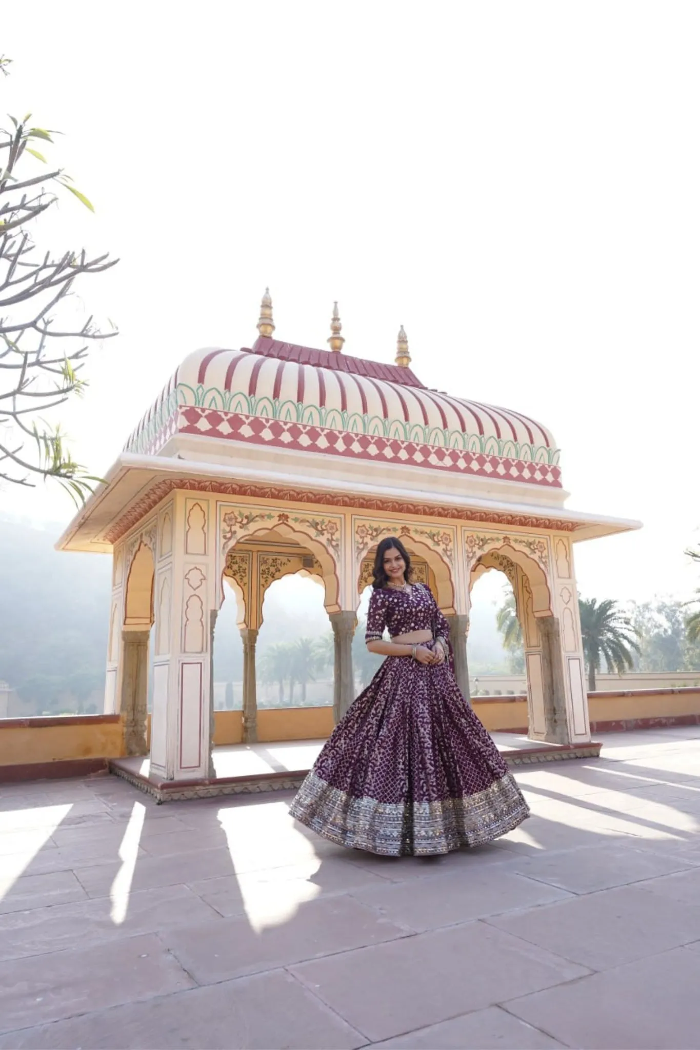 Stylish Designer Viscose Jacquard Lehenga Choli