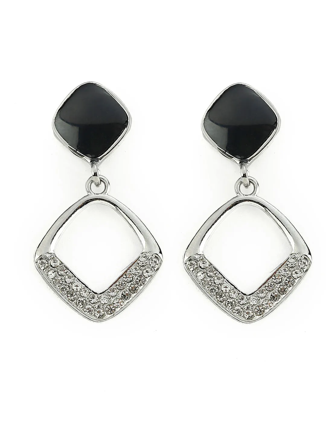 Stylish Silver Plated Drop Earring For Women