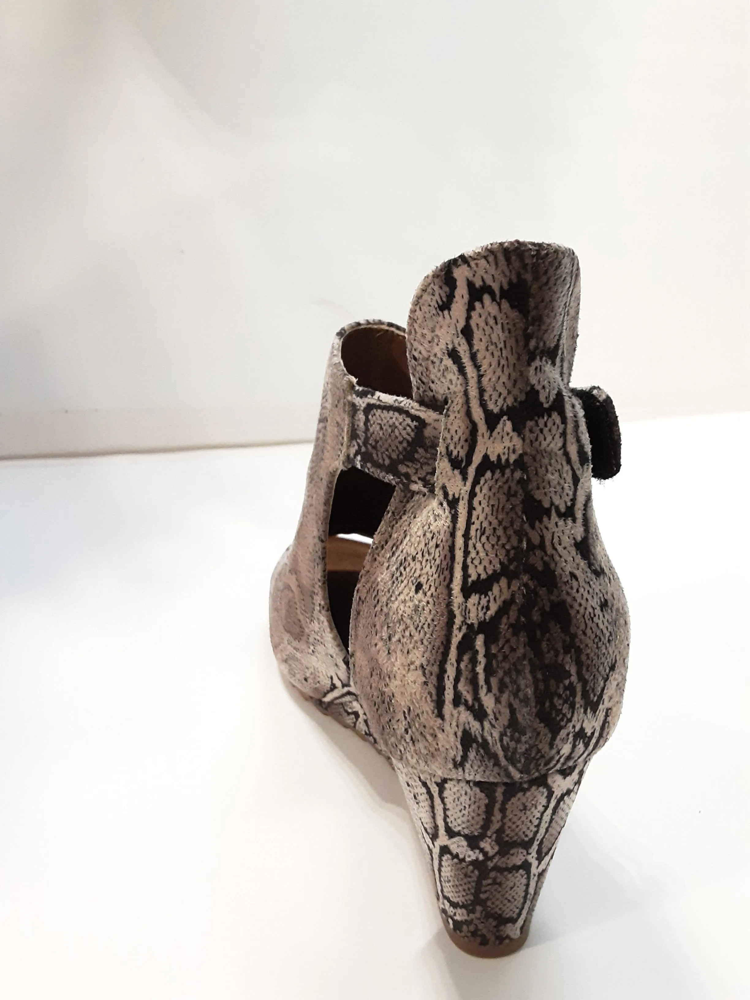 Suede Snake Print Wedge | Boutique by Corkys Sunburst