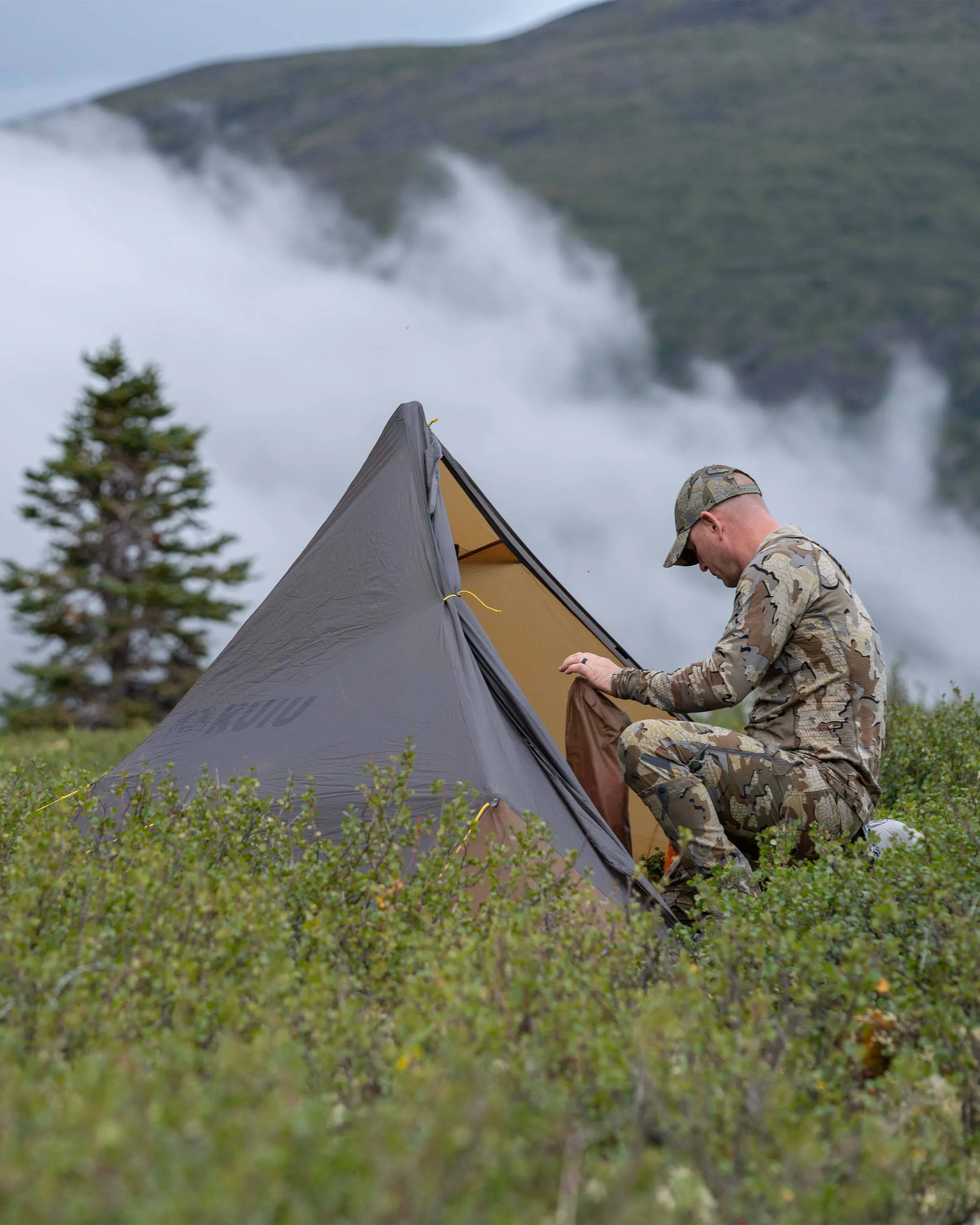 Summit Star 1 Person Tent Set | Gunmetal-Orange