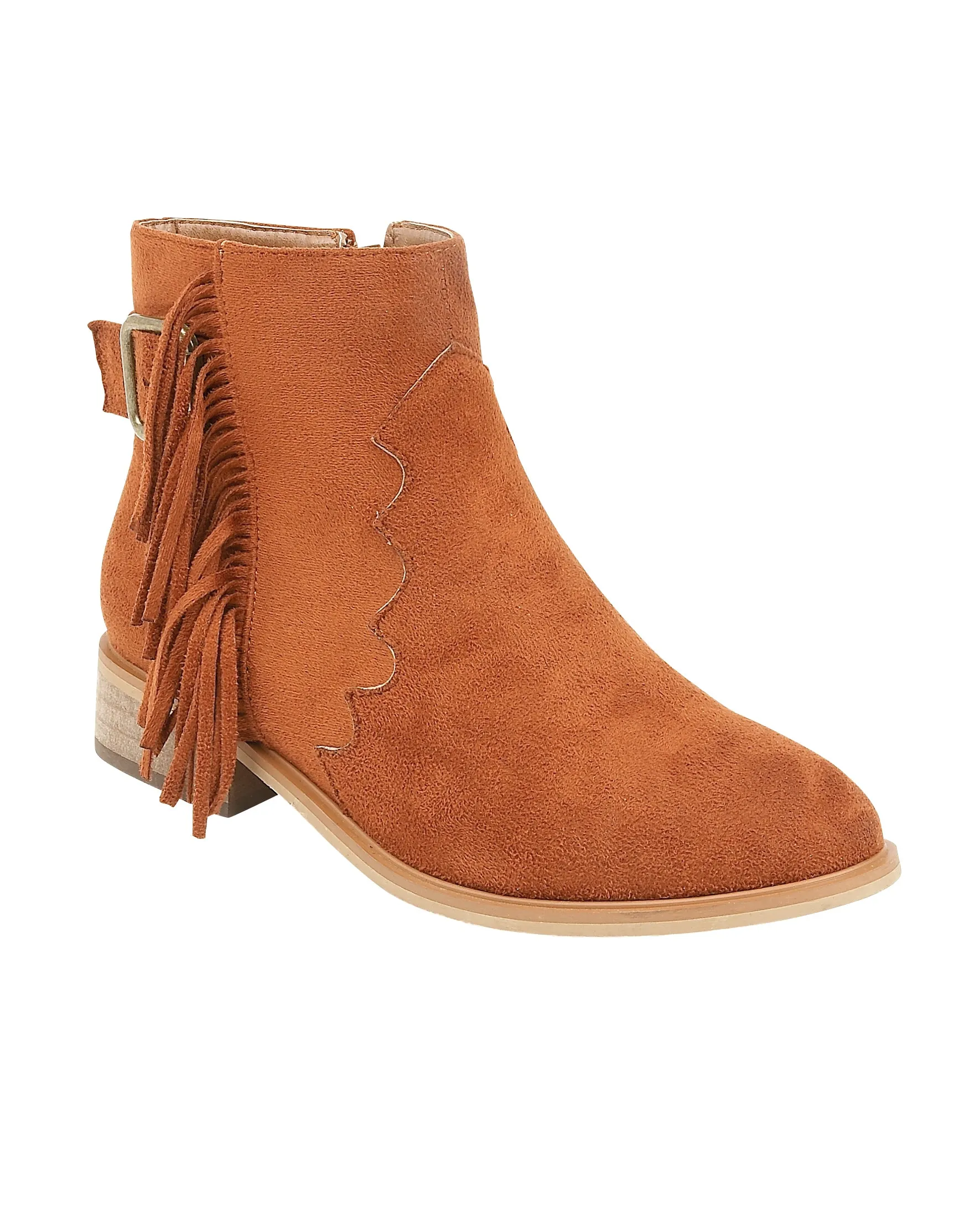 Tan Suedette Boots