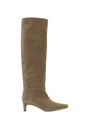 Taupe Wally Suede Tall Boots