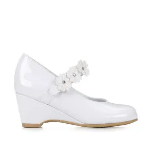 Valencia Imports (Rachel Shoes) Girls Adeline White Patent