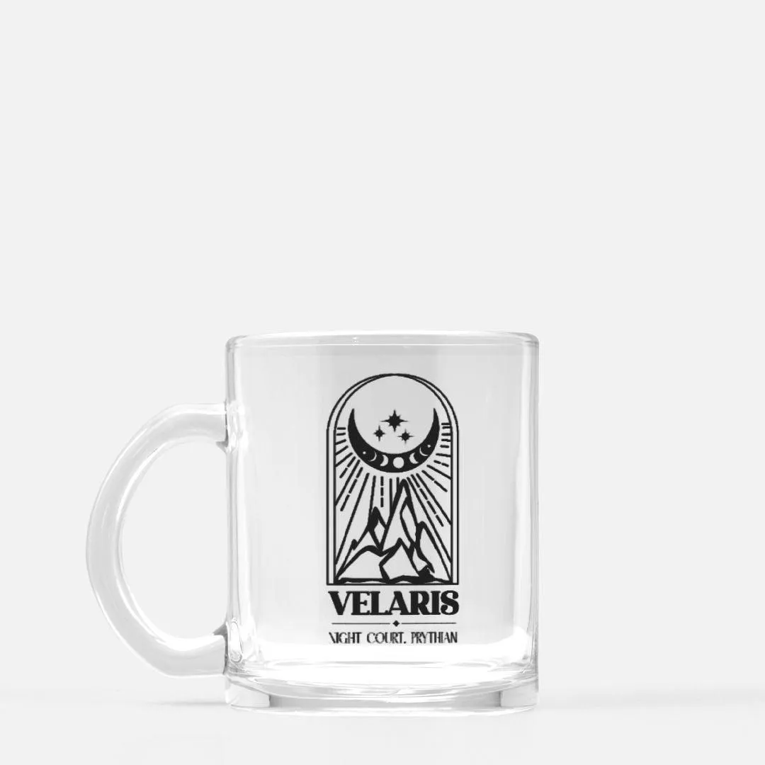 Velaris Night Court Prythian Glass Mug