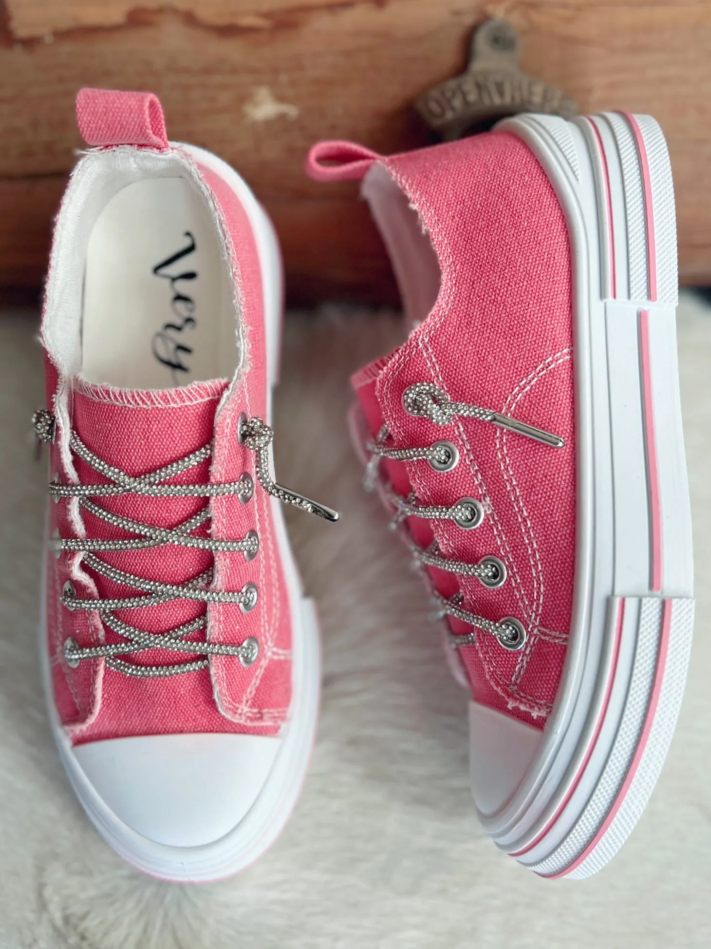 Very G Pink Subtle Sparkle Sneakers