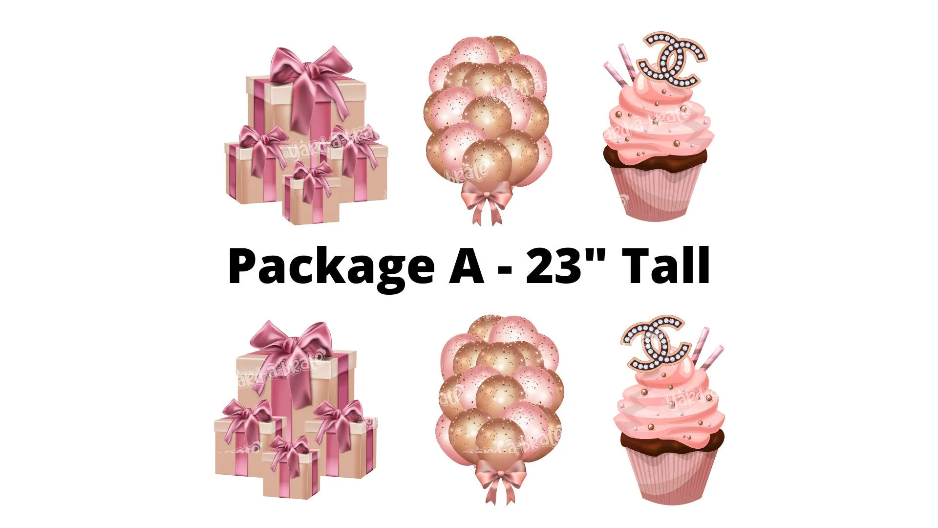 Women Designer Fashion Stylish Series Signs Package – 23" or 32" Tall Decors  (Total 6 pcs) | Yard Sign Outdoor Lawn Decorations