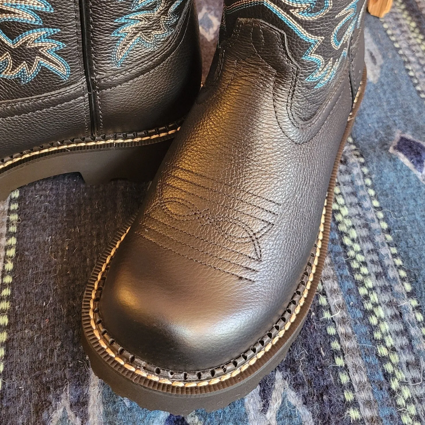 Women's Black Deertan Leather Boots "Fatbaby" by Ariat   10000833