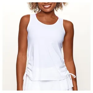 Women`s I`m In Control Tennis Tank White