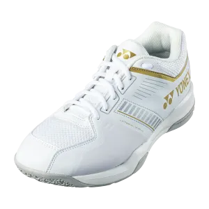 Yonex Power Cushion Strider Flow Wide Badminton Shoes (White/Gold)