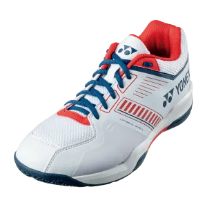 Yonex Power Cushion Strider Flow Wide Badminton Shoes (White/Red)